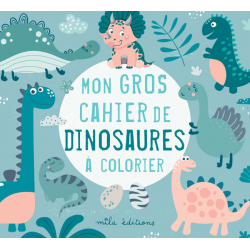 Mon gros cahier de dinosaures à colorier MILA en vente aux éditions