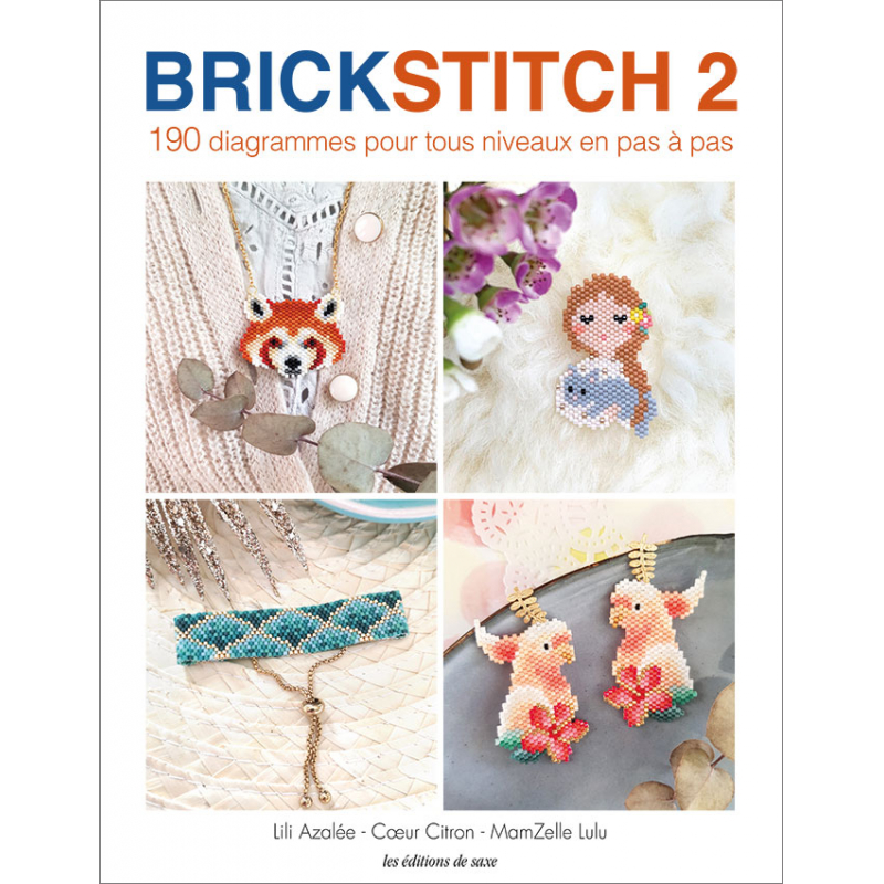 Livre Brickstitch : 190 Diagrammes pour Tissage en Perles Miyuki