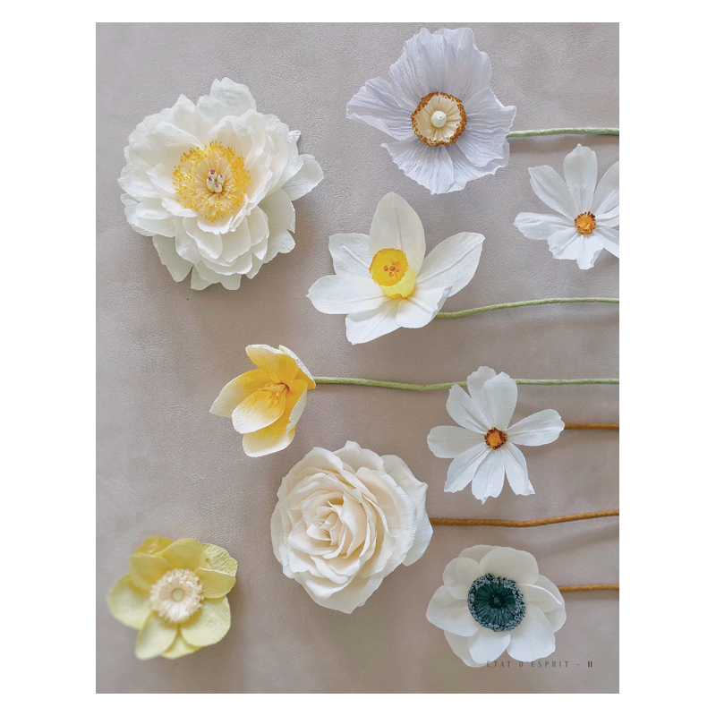 Jardin poétique de papier : livre DIY pour créer des fleurs en papier
