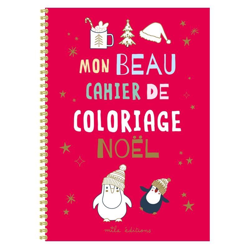 Livre de Coloriage Noël: Beau Livre de Noël pour les enfants de 4