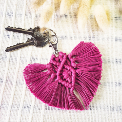 Porte-clés avec plume et porte-clés - Crochet de mousqueton