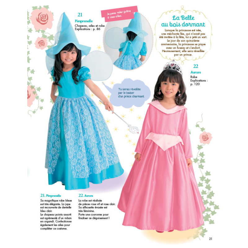 Déguisement princesse fille - Disney Princesses - Robe bleue rose
