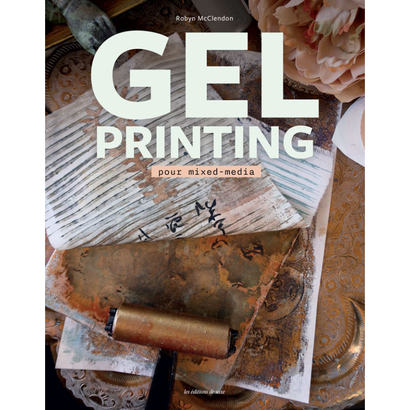 Gel printing pour mixed-media Beaux-Arts