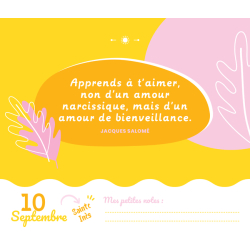 Calendrier Mes pensées positives Livre Selection Bien-être