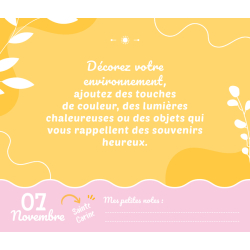 Calendrier Mes pensées positives Livre Selection Bien-être