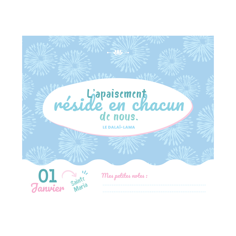 Calendrier Ambiance Zen Livre Accueil