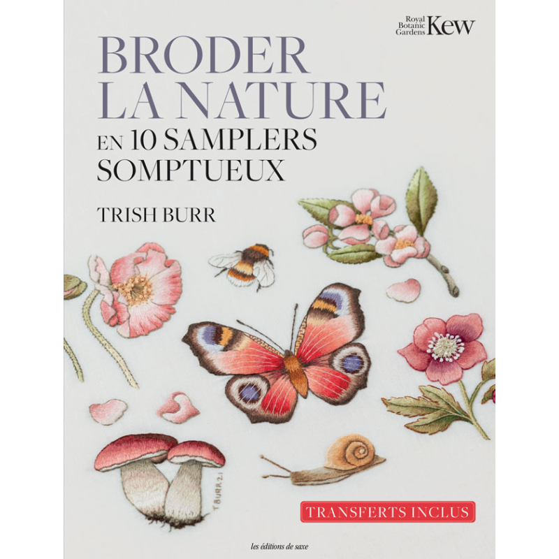 Broder la nature en 10 samplers somptueux Livre Broderie