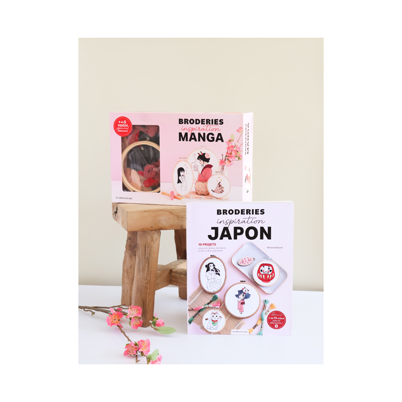 Coffret Broderies Inspiration Manga Kit Broderie