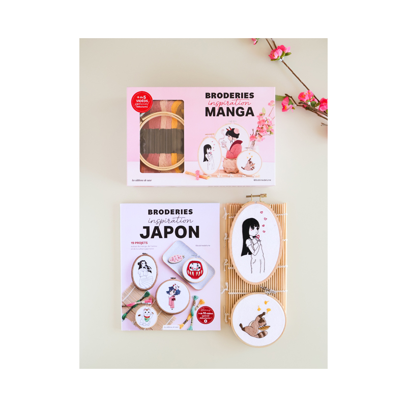 Coffret Broderies Inspiration Manga Kit Broderie