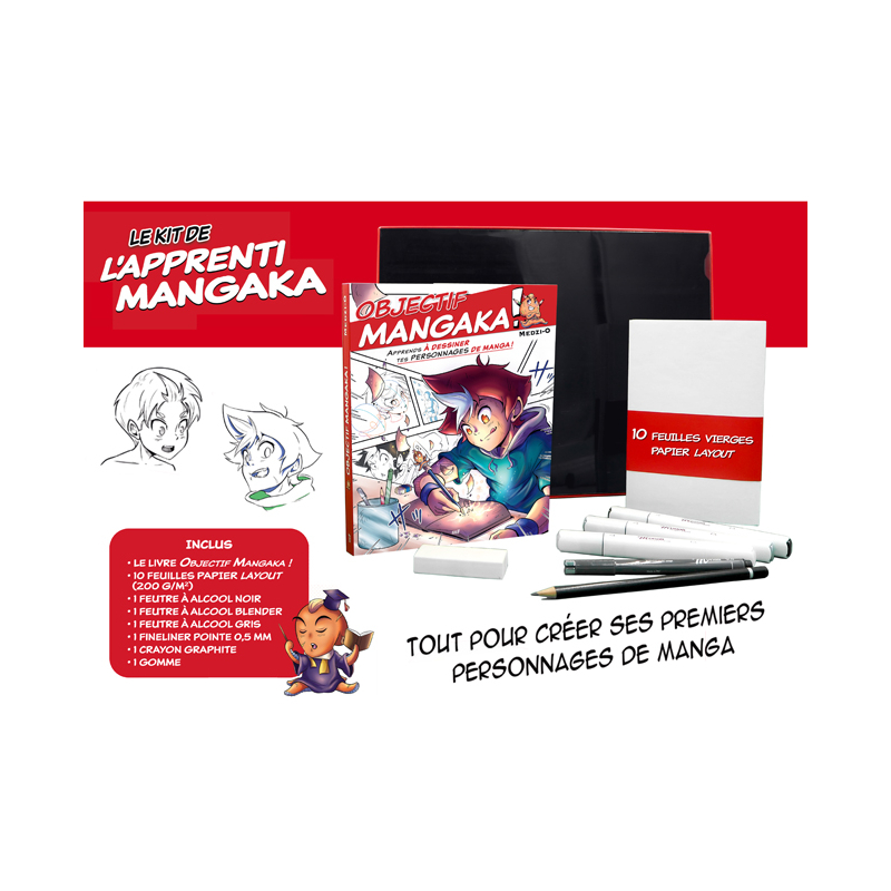 Coffret Objectif Mangaka ! Kit Jeunesse