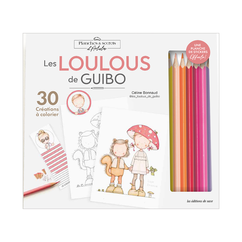 Coffret Coloriage les Loulous de Guibo Kit LES COFFRETS