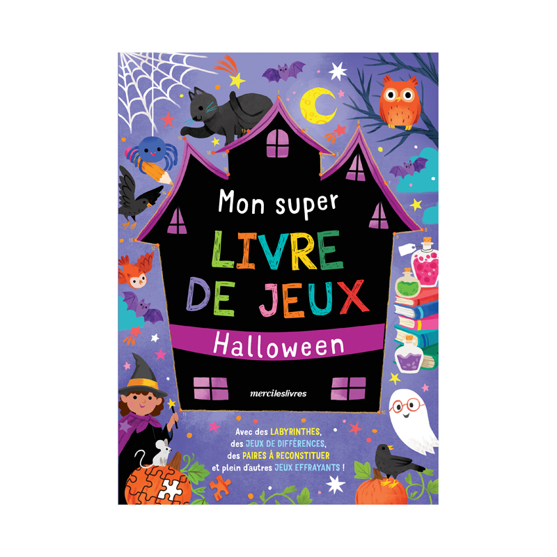 Mon super livre jeux halloween Jeunesse