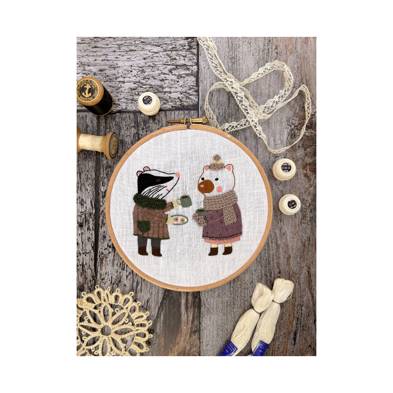 Nos mascottes d'hiver Livre Broderie