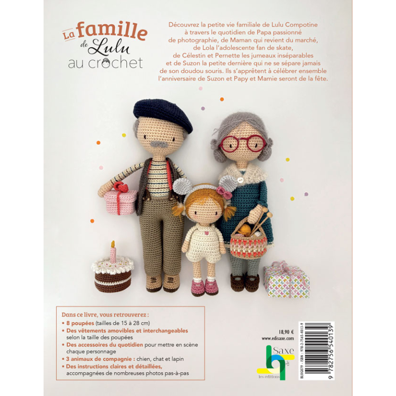 La famille de Lulu au crochet Livre Crochet