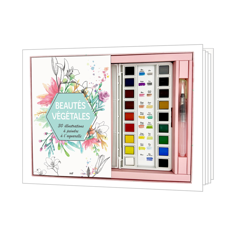 Coffret aquarelle : Beautés végétales Kit LES KITS AUX EDITIONS DE SAXE