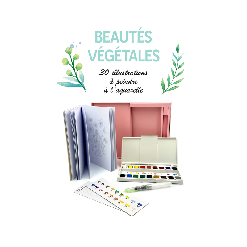 Coffret aquarelle : Beautés végétales Kit LES KITS AUX EDITIONS DE SAXE