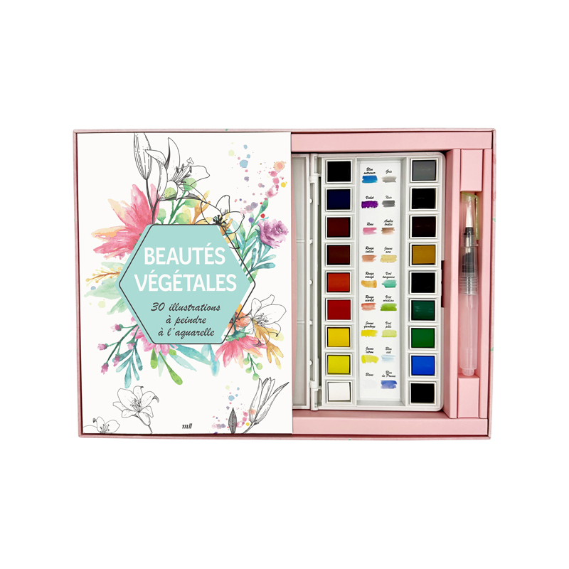 Coffret aquarelle : Beautés végétales Kit LES KITS AUX EDITIONS DE SAXE