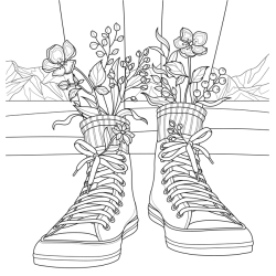 Fleurs sauvages - Coloriages pour me détendre Livre Beaux-arts