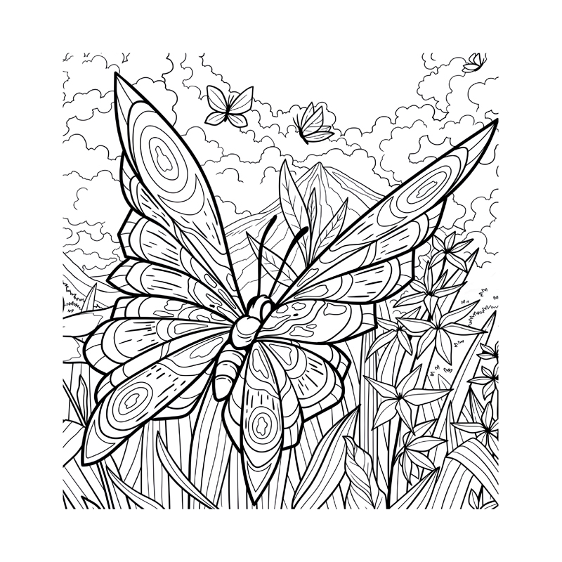 Papillons vagabonds - Coloriages pour me détendre Livre Beaux-arts