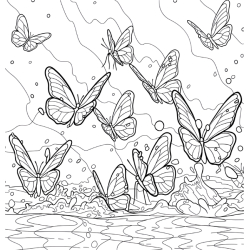 Papillons vagabonds - Coloriages pour me détendre Livre Beaux-arts