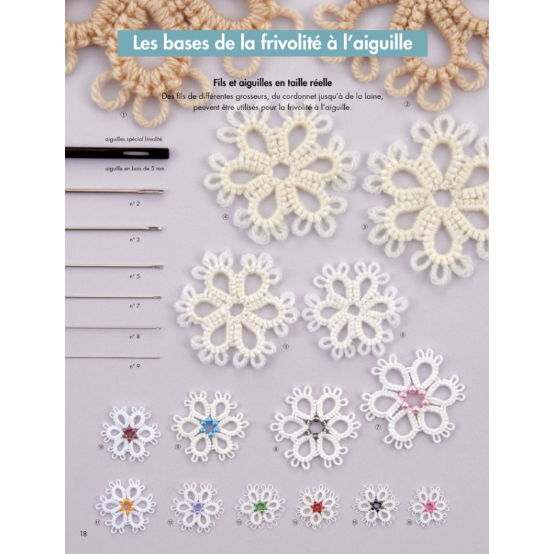 La frivolité à l’aiguille – les bases Livre Crochet