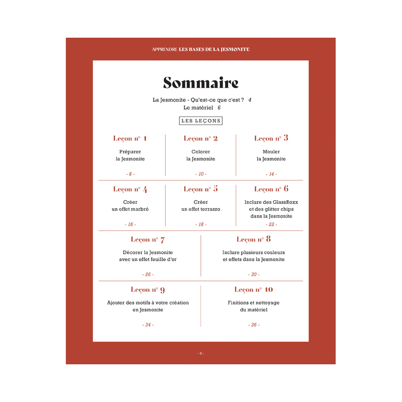 Apprendre les bases de la Jesmonite en 10 leçons Livre Loisirs créatifs