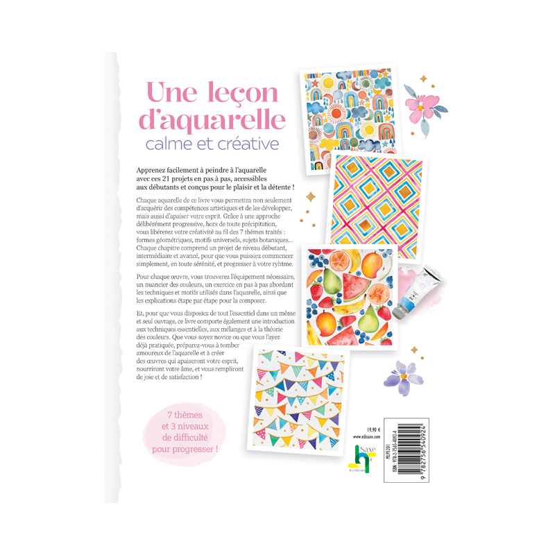 Motifs aquarelle débutants Livre Beaux-arts