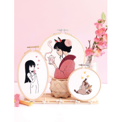 Coffret Broderies Inspiration Manga Kit Broderie