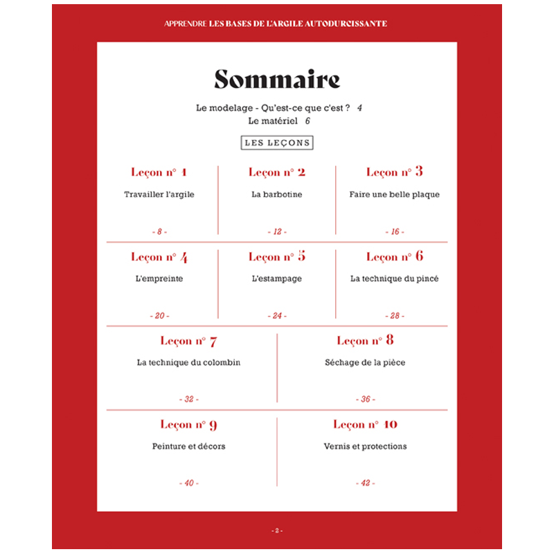 Apprendre les bases de l'argile autodurcissante Livre Loisirs créatifs