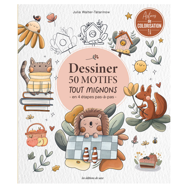 Dessiner 50 motifs tout mignons Beaux-arts