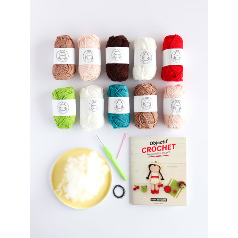 Coffret Objectif Crochet : Ma première poupée Kit Crochet